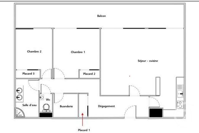 Appartement à vendre - 3 pièces - 80.8 m2 - ABBEVILLE - 80 - PICARDIE - Century 21 Triangle Immobilier